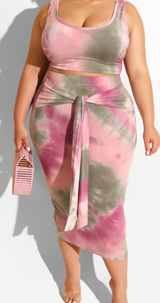 🔥HP🔥Nwot Tie die tye dye skirt top Summer Spring